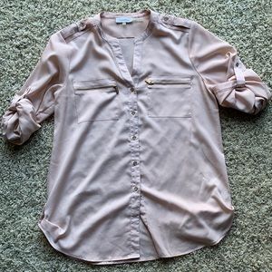 Calvin Klein Blush Button Tunic